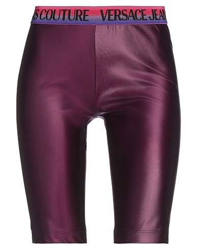 VERSACE JEANS COUTURE Shorts & Bermuda Plum 79% Polyamide, 21% Elastane