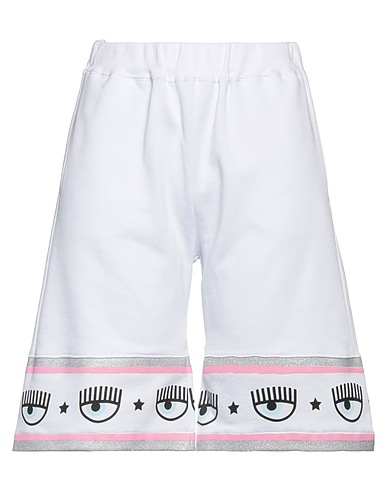 CHIARA FERRAGNI Shorts & Bermuda White 100% Cotton