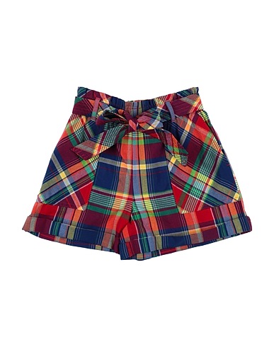 POLO RALPH LAUREN Shorts & Bermuda Cotton Madras Pull-On Short
 Red 100% Cotton
