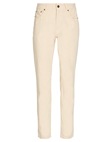 BOGLIOLI 5-pocket Ivory 94% Cotton, 4% Silk, 2% Elastane