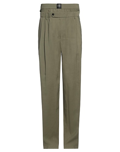 MSGM Casual trouser Military green 84% Viscose, 16% Polyester