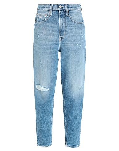 TOMMY JEANS Denim trousers Blue 98% Cotton, 2% Recycled elastane