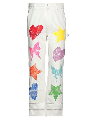 THE MUSEUM VISITOR Chinos Off white 100% Cotone