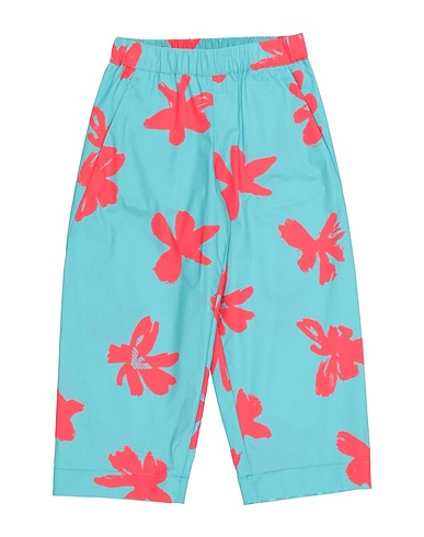 EMPORIO ARMANI Casual trouser Turquoise 100% Cotton, Polyester