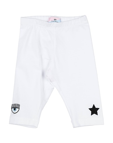 CHIARA FERRAGNI Leggings White 95% Cotton, 5% Elastane