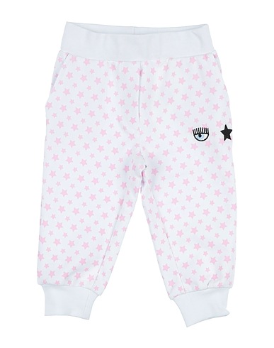 CHIARA FERRAGNI Casual trouser White 95% Cotton, 5% Elastane