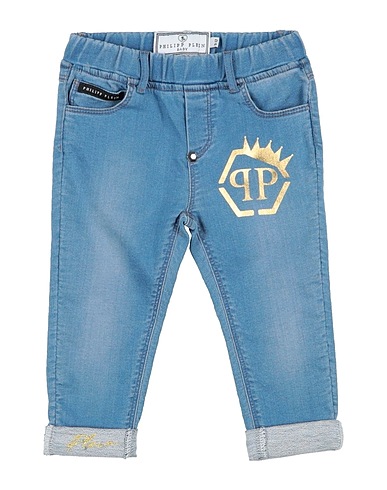 PHILIPP PLEIN 진 블루 88% 코튼, 10% 폴리에스테르, 2% 엘라스테인, 폴리아미드