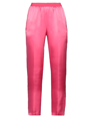 SEMICOUTURE Casual pants Pink 87% Acetate, 13% Silk