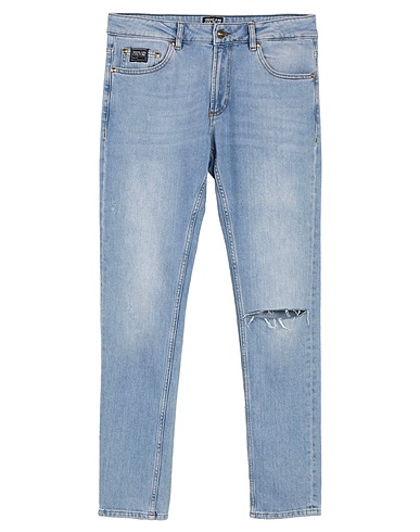 VERSACE JEANS COUTURE Denim trousers Blue 99% Cotton, 1% Elastane