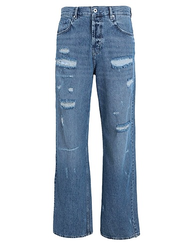 KARL LAGERFELD JEANS Denim trousers Blue 100% Organic cotton
