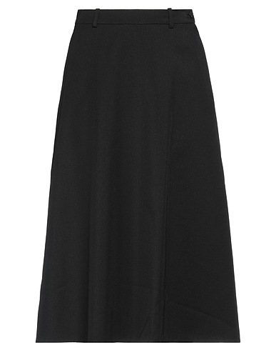 BALENCIAGA Midi skirt Black 100% Wool