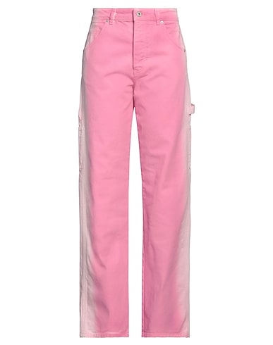 HERON PRESTON Denim pants Pink 100% Cotton