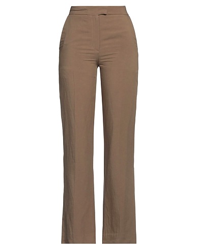 ROSÉ A POIS Casual pants Khaki 60% Viscose, 40% Linen