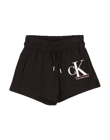 CALVIN KLEIN JEANS Σορτς + Βερμουδες Μαύρο 95% Βαμβάκι, 5% Ελαστάνη