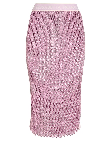 ELISABETTA FRANCHI Midi skirt 100% Cotton, Glass