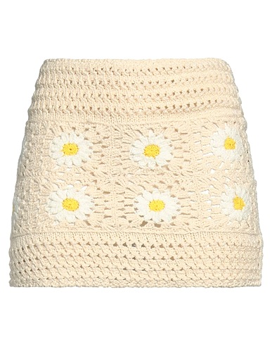 ALANUI Mini skirt Beige 100% Cotton