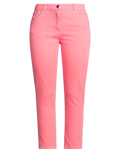 SEVENTY VENEZIA Denim trousers Pink 98% Cotton, 2% Elastane