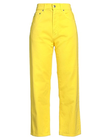 GRIFONI Pantalone Giallo 100% Cotone