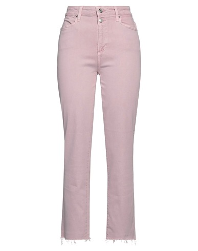 PAIGE Denim trousers Pink 98% Cotton, 2% Elastane
