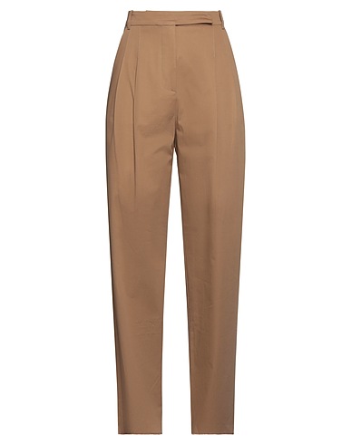 SEMICOUTURE Casual pants Camel 98% Cotton, 2% Elastane