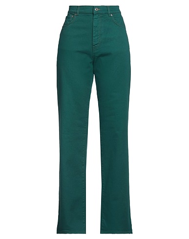 GRIFONI Casual trouser Green 98% Cotton, 2% Elastane