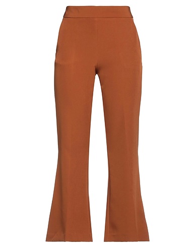 THE ABITO Milano Casual pants Camel 93% Polyester, 7% Elastane