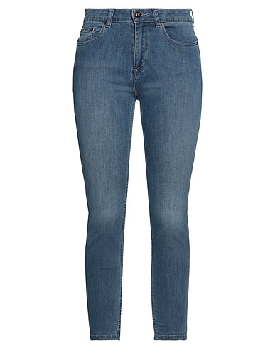SEMICOUTURE Denim trousers Blue 98% Cotton, 2% Elastane