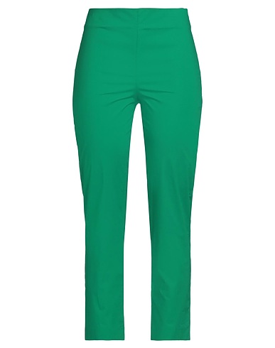THE ABITO Milano Casual trouser Green 95% Cotton, 5% Elastane