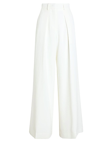 KARL LAGERFELD Casual trouser Ivory 88% Polyester, 12% Viscose