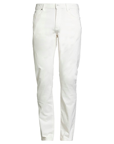 ZEGNA Casual pants Ivory 98% Cotton, 2% Elastane