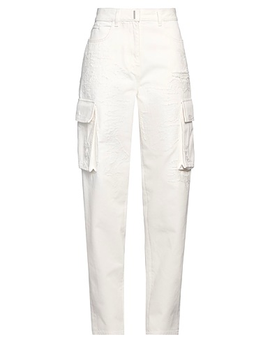 GIVENCHY Denim pants Off white 100% Cotton