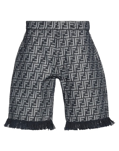 FENDI Denim shorts Blue 66% Cotton, 34% Polyester
