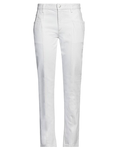 ISABEL MARANT Denim trousers White 100% Cotton
