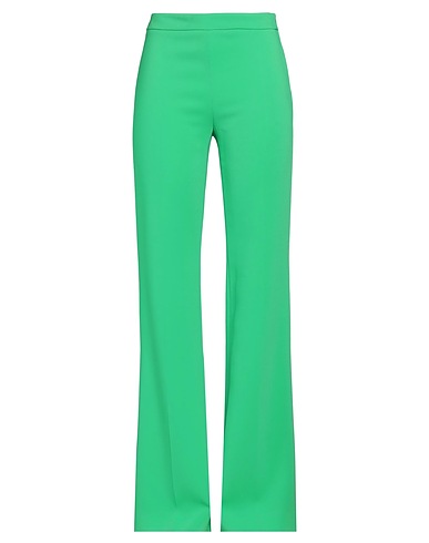 MOSCHINO Casual trouser COUTURE Green 97% Viscose, 3% Elastane