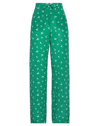 MAX MARA STUDIO Casual trouser Green 100% Silk