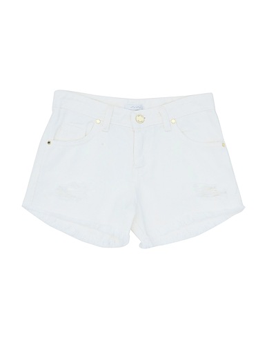 L:Ú L:Ú by MISS GRANT Short en jean Blanc 97% Coton, 3% Élasthanne