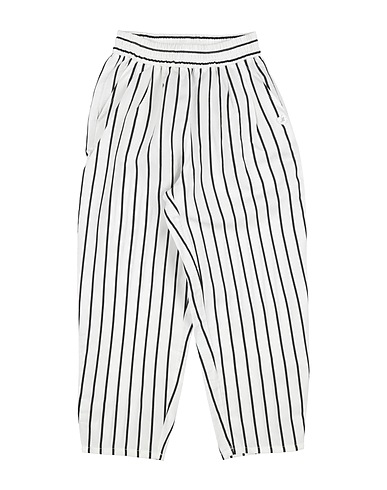 MONNALISA Casual pants White 90% Viscose, 10% Polyester