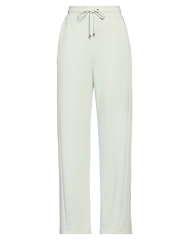 MAX MARA Casual trouser Light green 54% Cotton, 44% Polyester, 2% Elastane