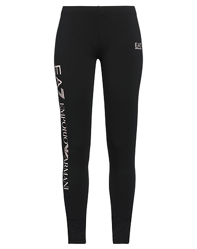 EA7 Leggings Nero 90% Cotone, 10% Elastan