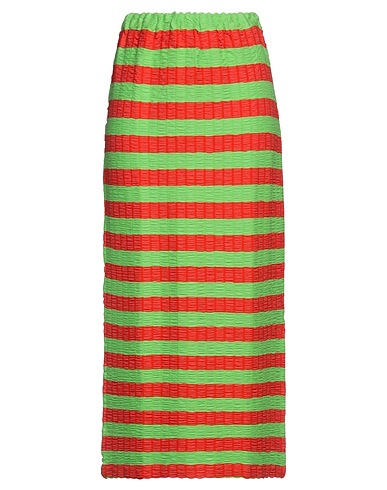 SUNNEI Maxi Skirts Green 91% Viscose, 7% Polyester, 2% Elastane