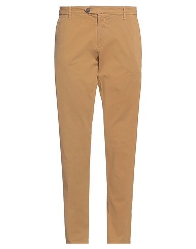 ROŸ ROGER'S Casual trouser Camel 97% Cotton, 3% Elastane