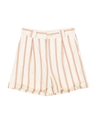 LIU •JO Shorts & Bermudas Elfenbein 56% Baumwolle, 26% Leinen, 18% Viskose