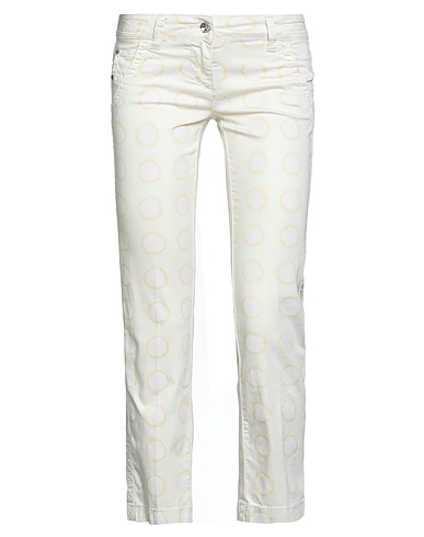 JACOB COHЁN Casual trouser Pastel yellow 97% Cotton, 3% Elastane