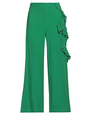 ROSÉ A POIS Casual trouser Green 100% Linen