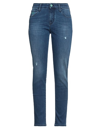 JACOB COHЁN Denim trousers Blue 89% Cotton, 8% Elastomultiester, 3% Elastane, Polyester