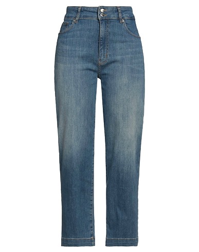 LOVE MOSCHINO Denim pants Blue 84% Cotton, 13% Polyester, 3% Elastane
