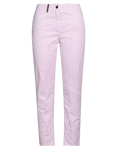 PESERICO Casual trouser Pink 98% Cotton, 2% Elastane