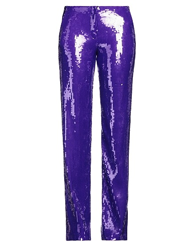 LAQUAN SMITH Pantalone Viola 85% Nylon, 15% Elastan