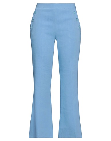 MARELLA Pantalone Celeste 58% Lino, 40% Viscosa, 2% Elastan