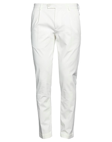 GREY DANIELE ALESSANDRINI Pantalone Bianco 52% Cotone, 42% Poliammide, 6% Elastan